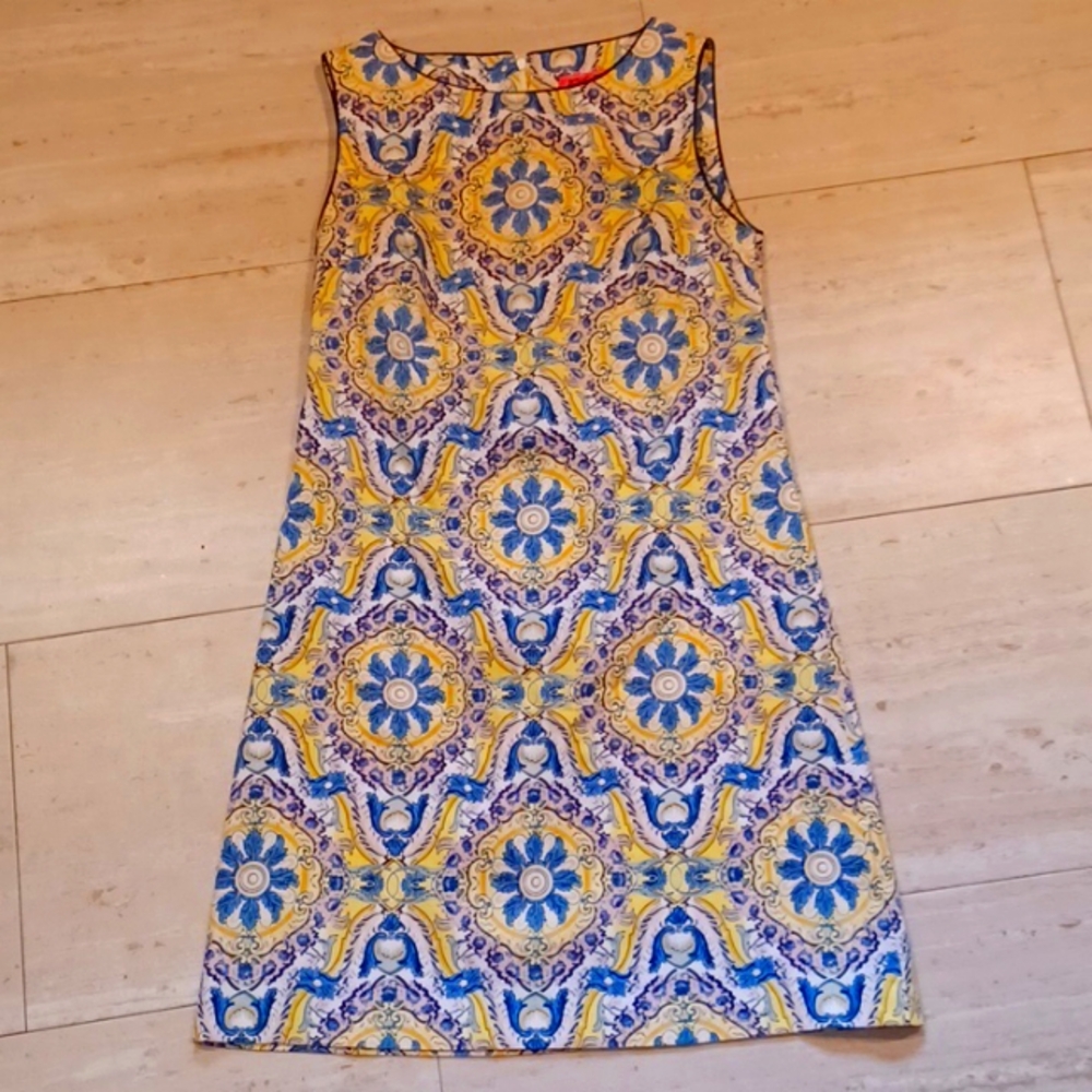 Betsey Johnson Multi-Color Design Print Pencil Dress